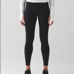 Lululemon Fast & Free 7/8 tight - Black - sz 4